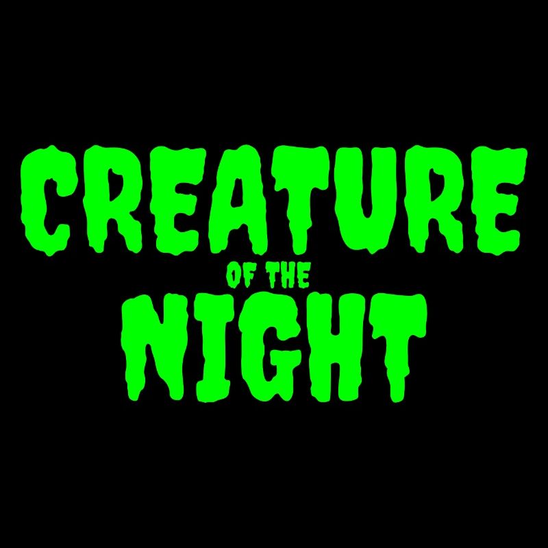 Creature of the Night Horror Text