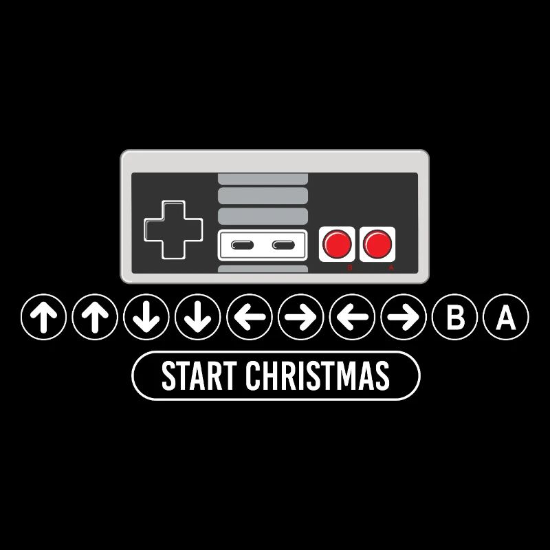 Cheat-Code Start Weihnachten Gaming Gamer Videospiel