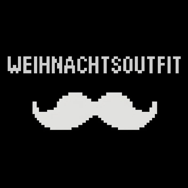 Moustache de tenue de Noël Pixel