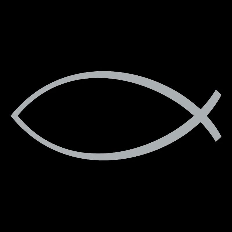 Ichtus poisson argent