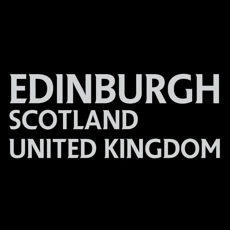 Édimbourg – Écosse Textdesign