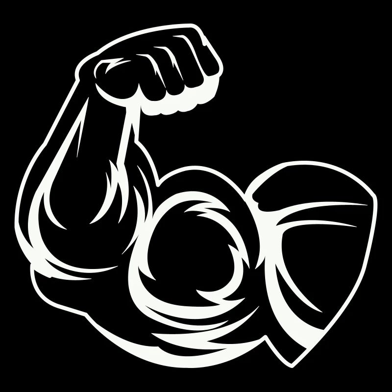 Empreintes puissantes des biceps