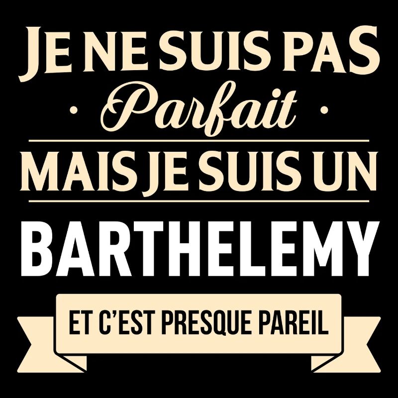Je Ne Suis Pas Parfait Mais Je Suis Un Barthele...