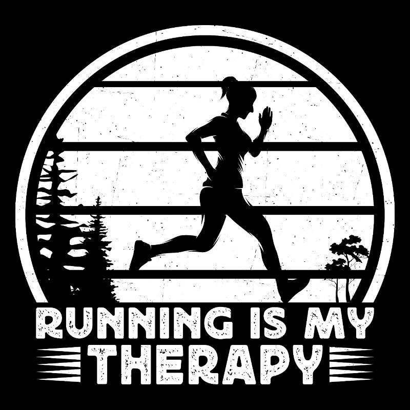 Marathon Runner Is My Therapy Running Gift
