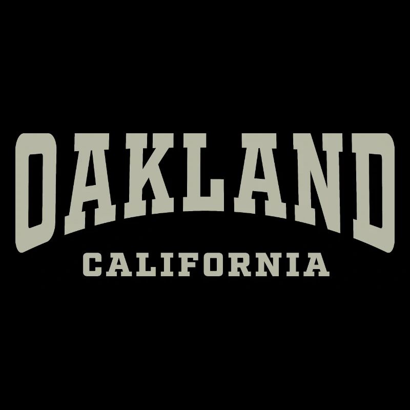 Oakland California Typography Tee