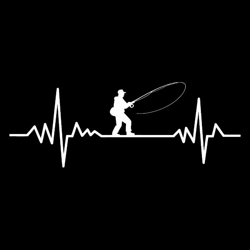 Herzschlag Angler am Wasser