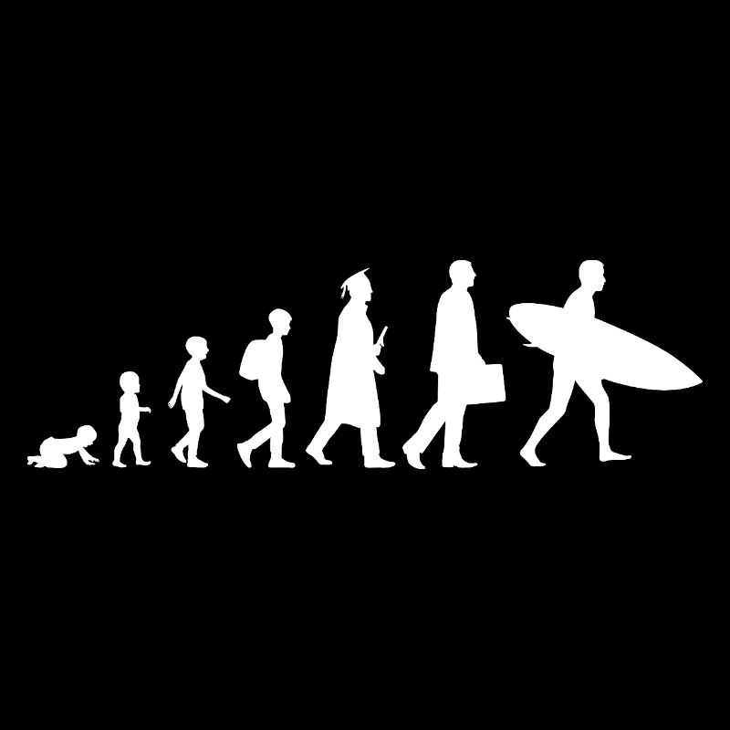Evolution of a surfer