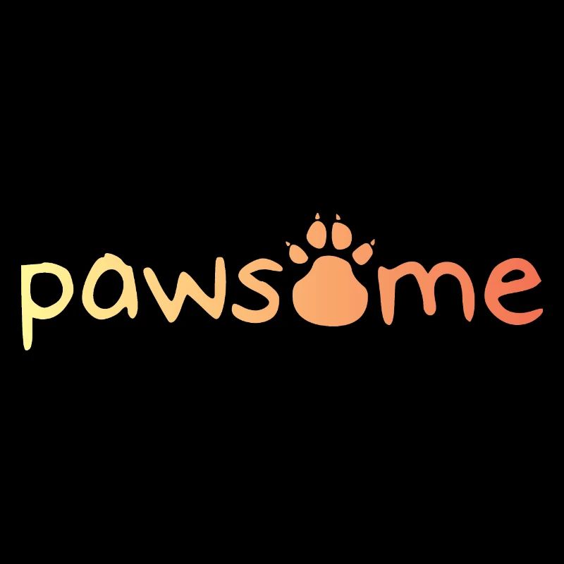 Pawsome Patte de chien Patte Icône Logo Couleurs de l’icône