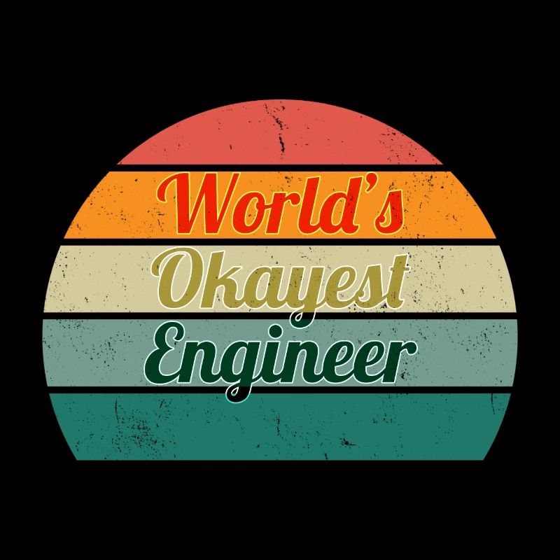 World's Okayest Engineer Retro Design