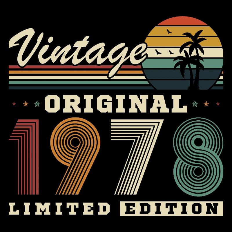 Original 1978 Vintage Retro Geburtstagsgeschenk