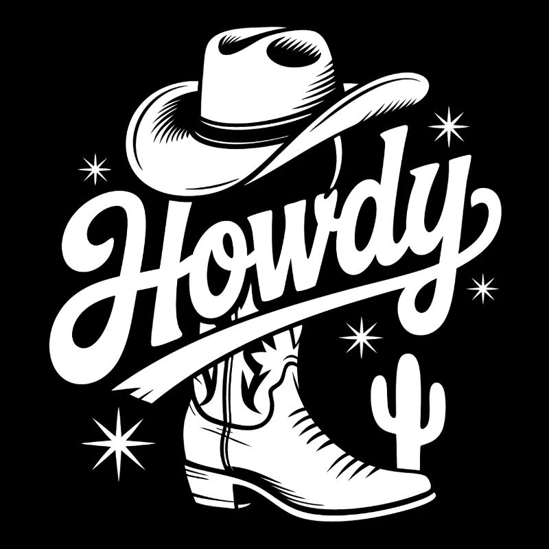 Conception de chapeau de cow-boy western