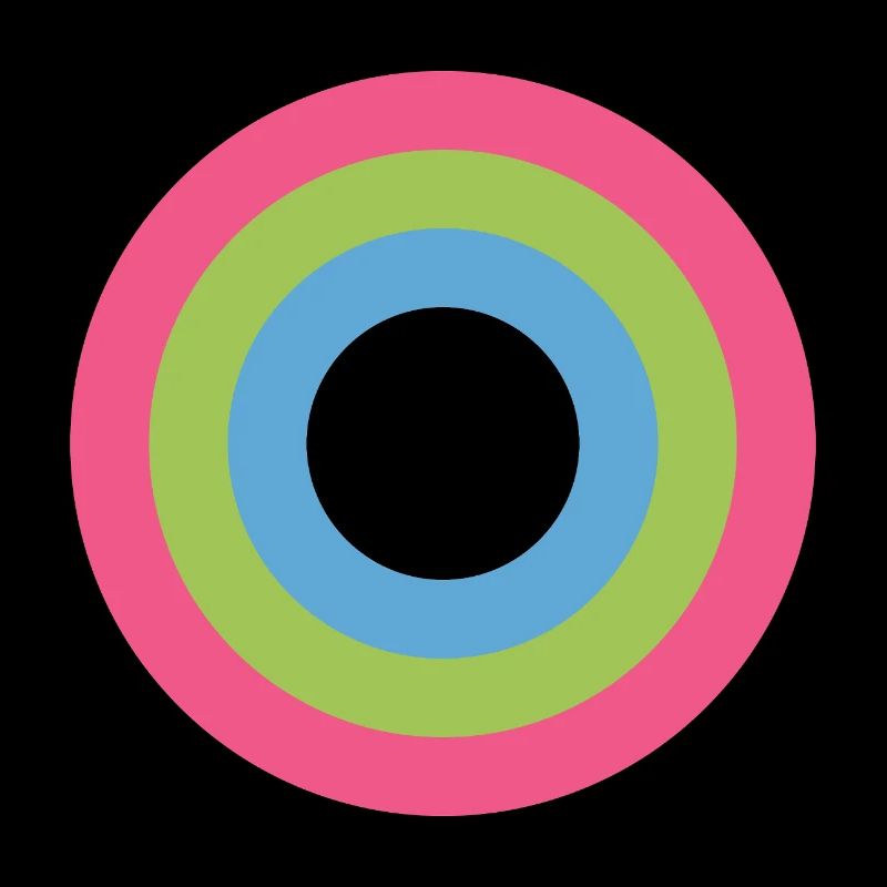  Concentric Ring Palette LGBTQ polysexual