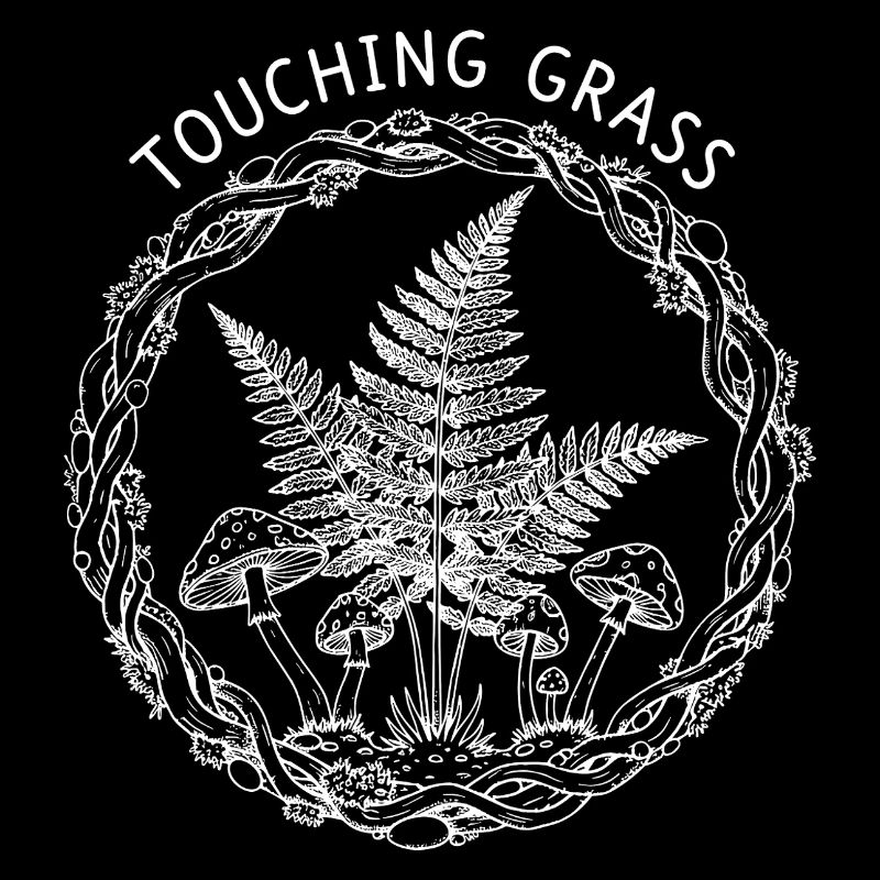 Touching Grass Natur Pilze