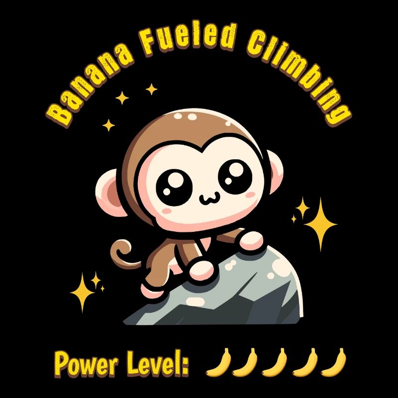 Cute climbing monkey kawaii bouldering kids climbing