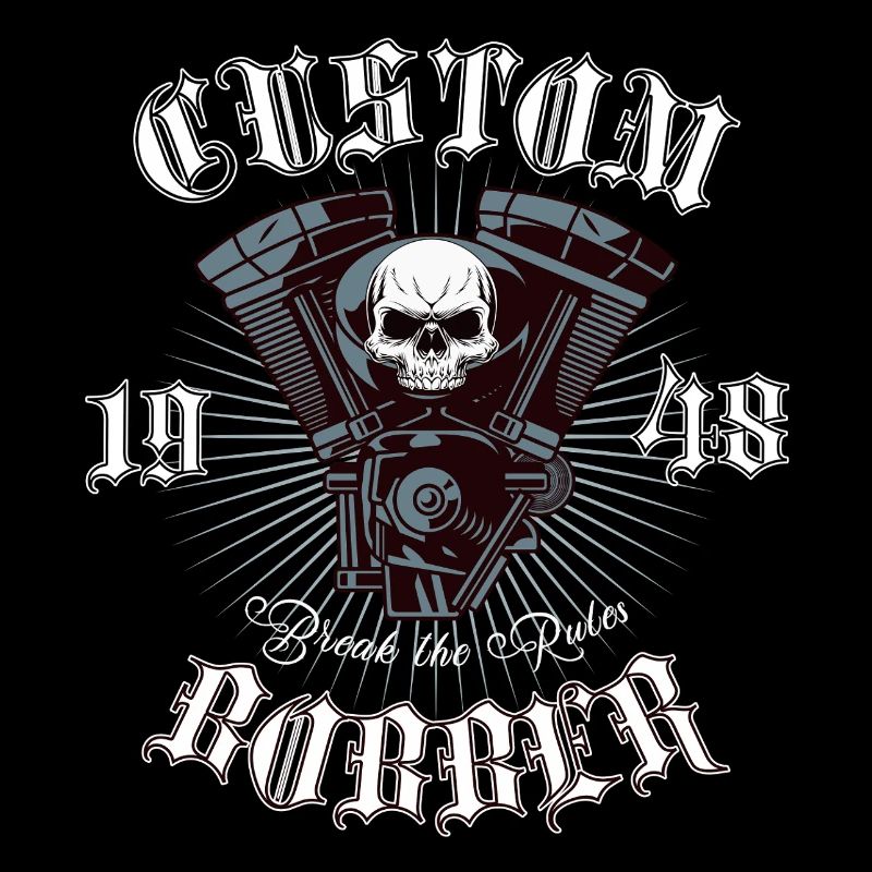 Conception de motos Bobber Chopper