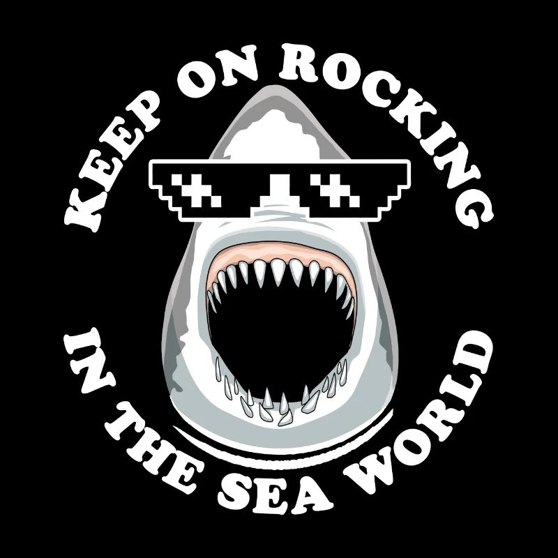 Hai mit Sonnenbrille