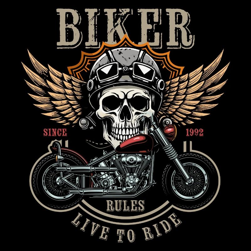 Biker Rules - Since 1992 - Live to Ride