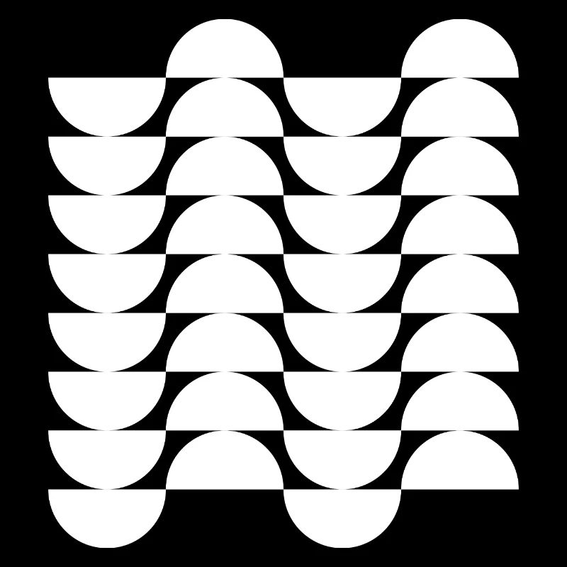 Wavegrid Half-Circle Pattern