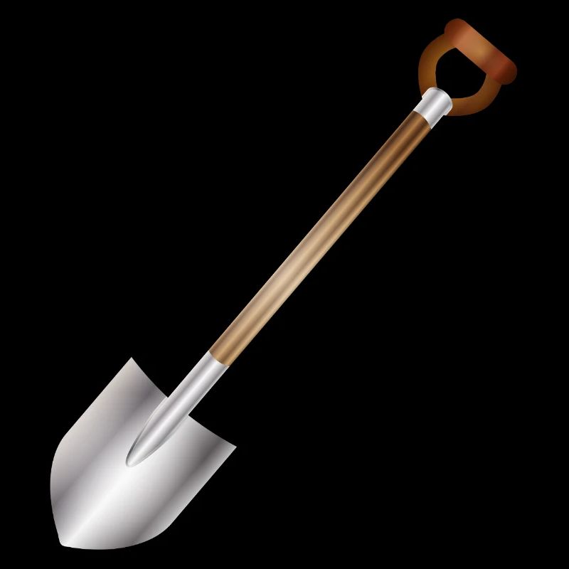 Bêche classique – motif d’outils de jardin et de construction