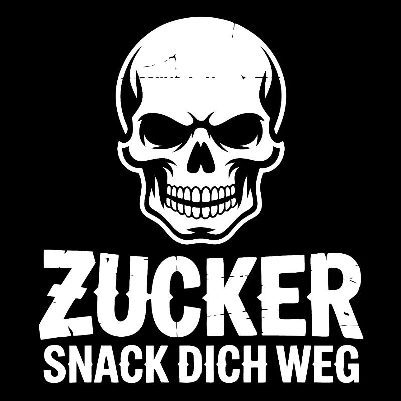 Zucker Schädel Snack Dich Weg