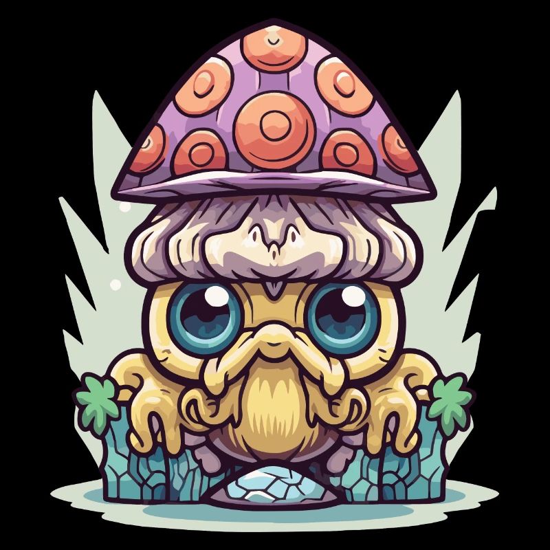 Gardien des champignons Kawaii