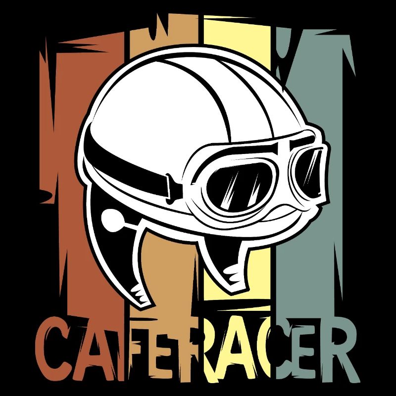 Conception de casque Cafe Racer - Style motard vintage