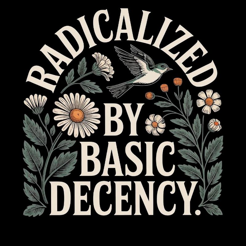 Radicalized Basic Decency Shirt für soziale Werte