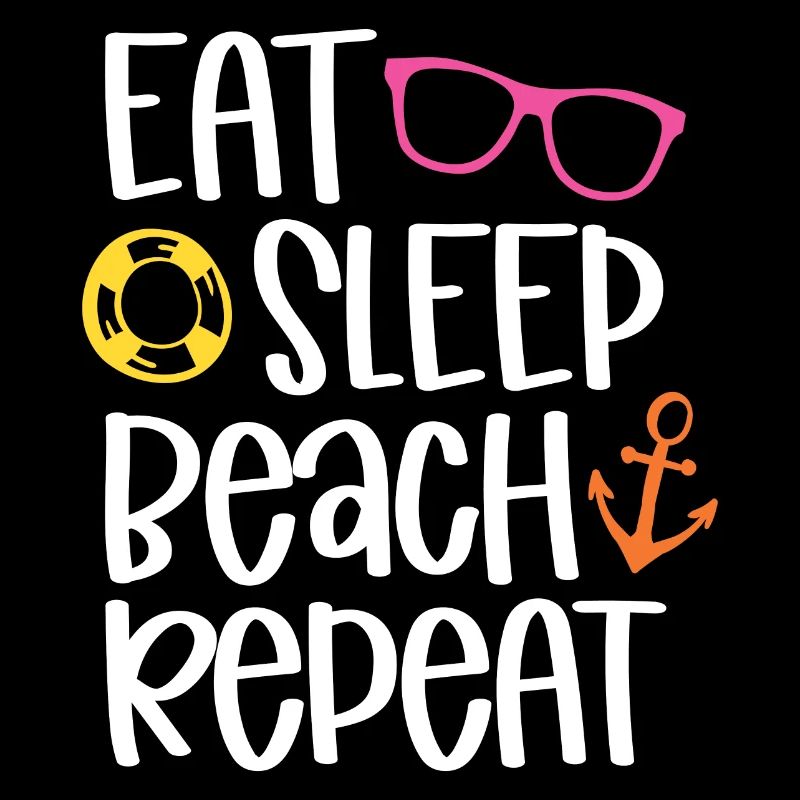 Manger dormir sur la plage répéter