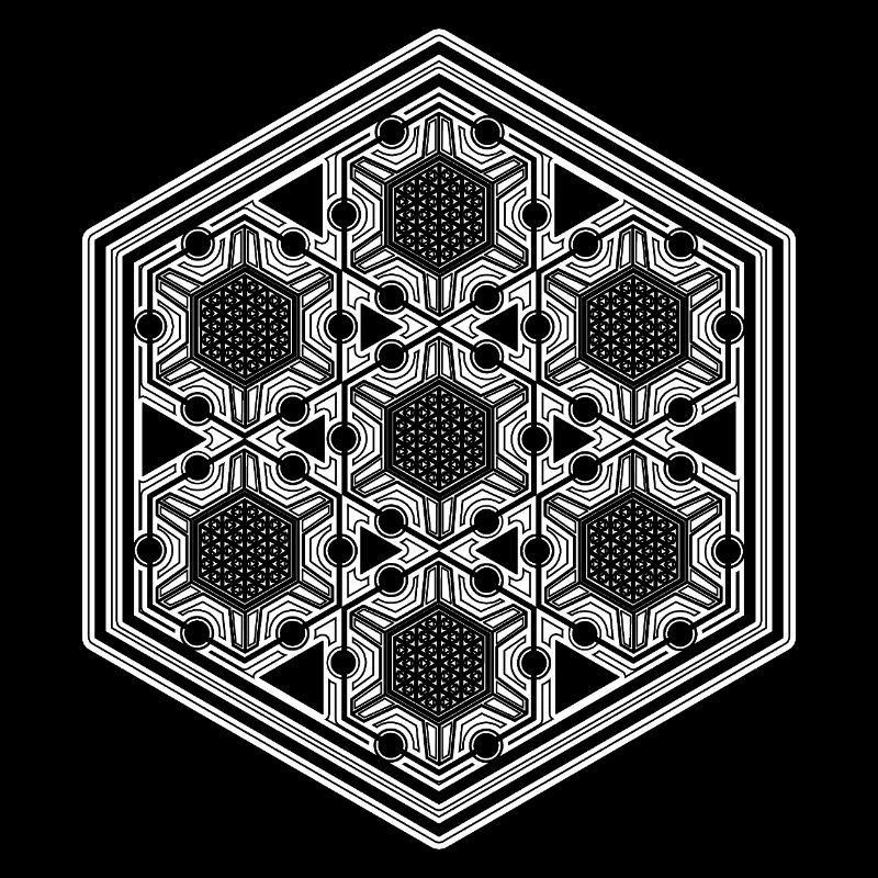 Rave Festival Psytrance Mandala Geometry Pattern