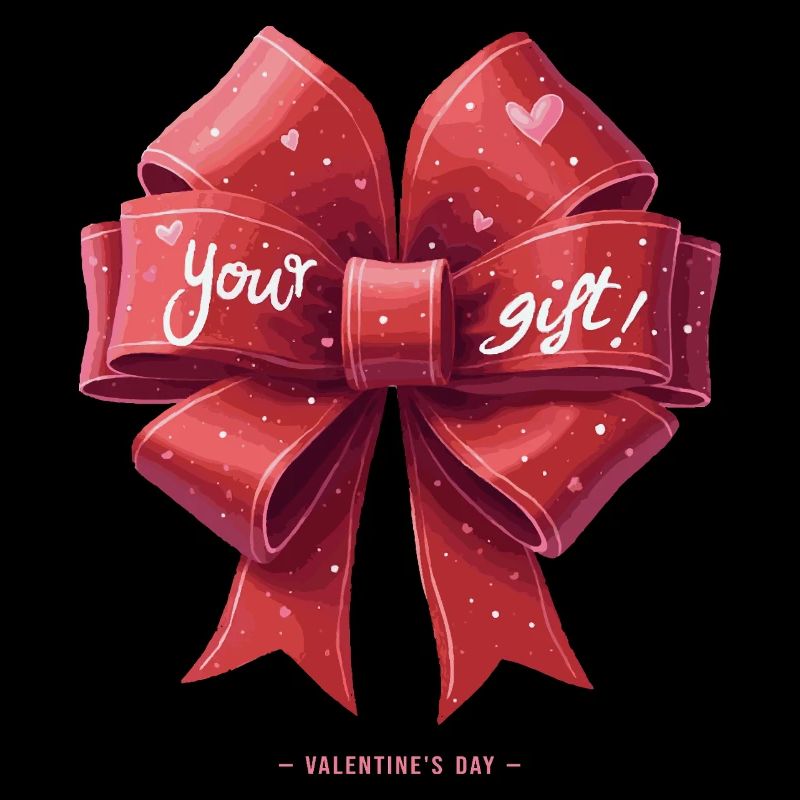 Valentinstag Geschenk Schleife Herzen your Gift