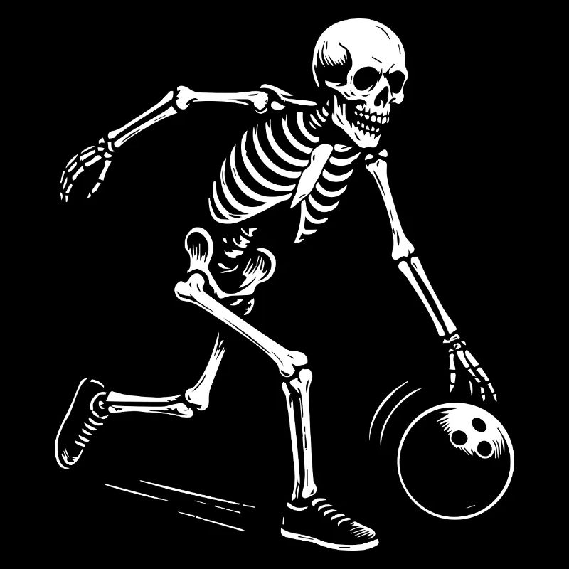 cadeau de l'équipe de bowling squelette