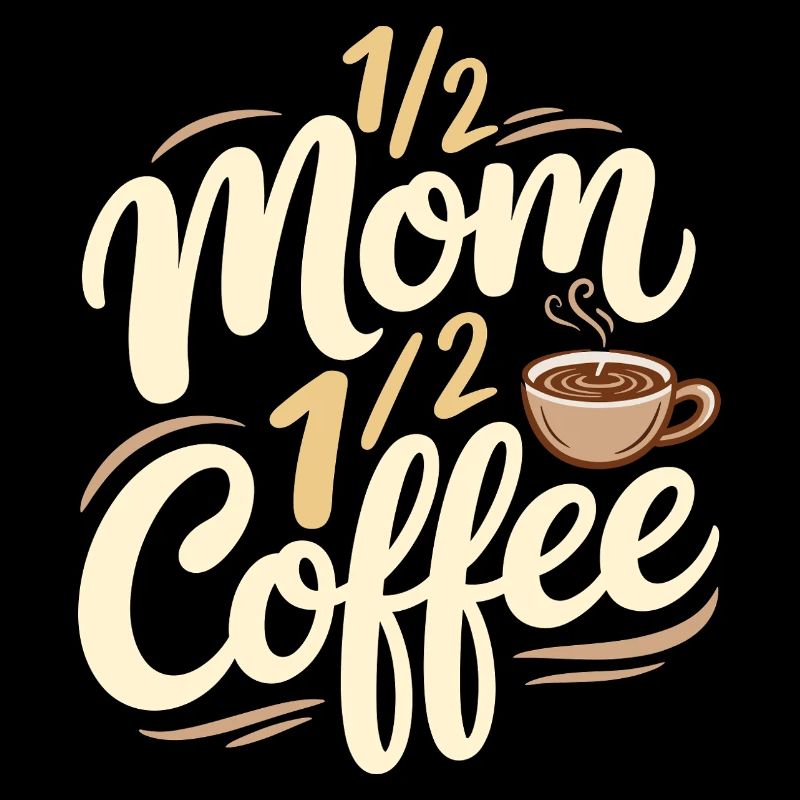 Mutter Koffein Halb Mama Halb Kaffee