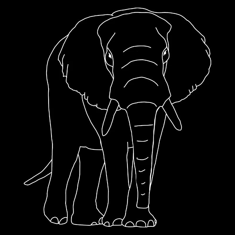 Elefant lineart