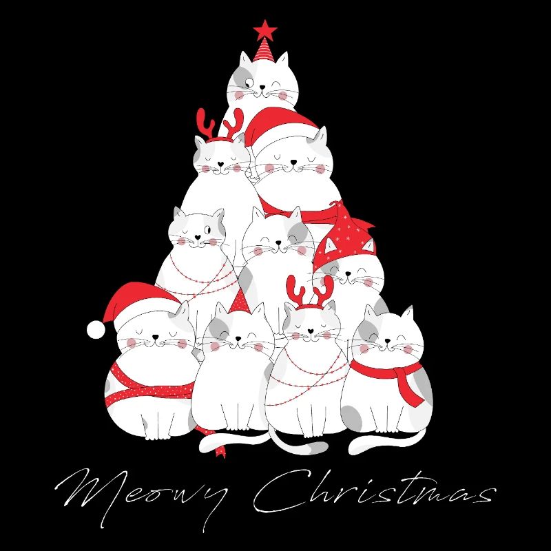 Arbre à chat de Noël miaou