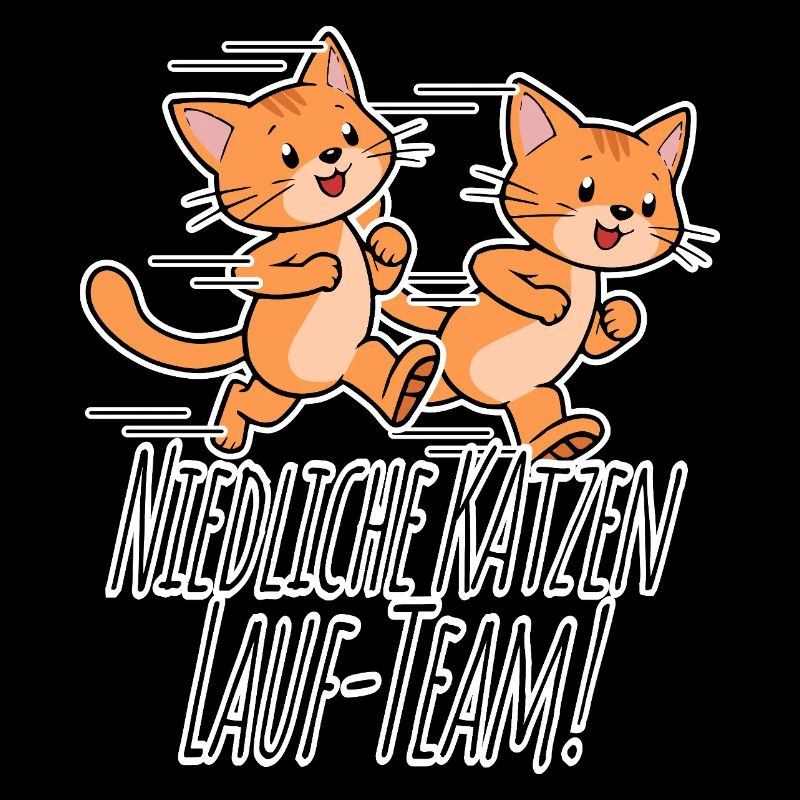 Équipe de course des chats mignons !