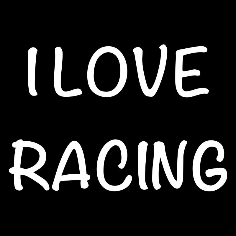 Ich liebe Racing – Handschrift Stil