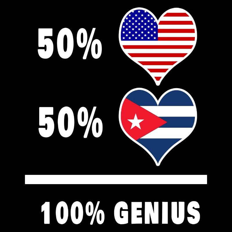 USA and Cuba genius flag design