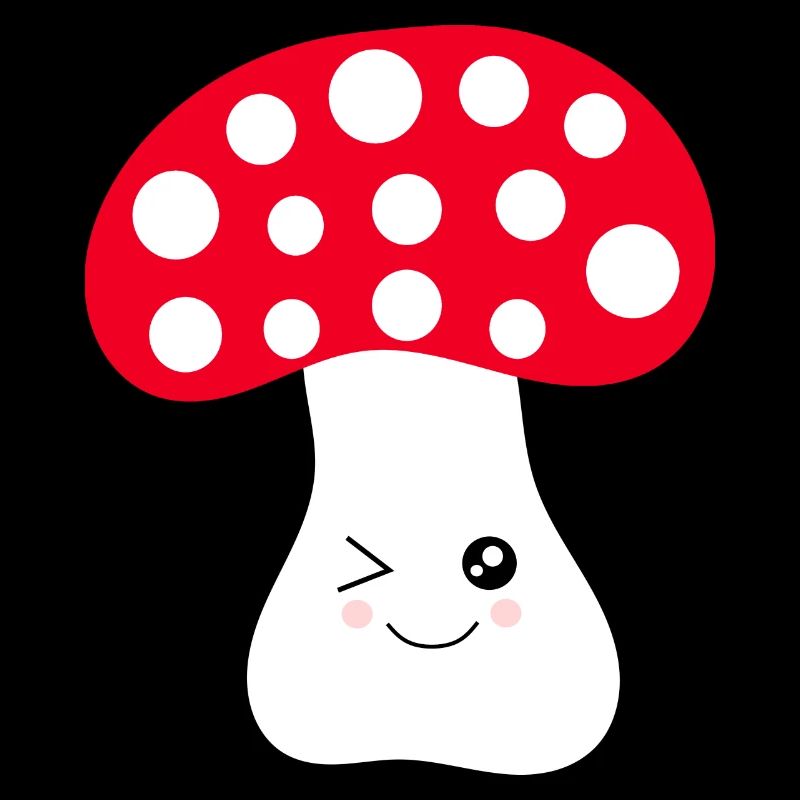 Kawaii, champignon, crapaud