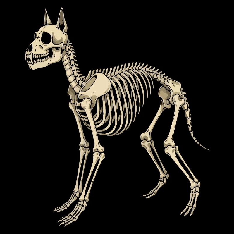 Plan du squelette canin