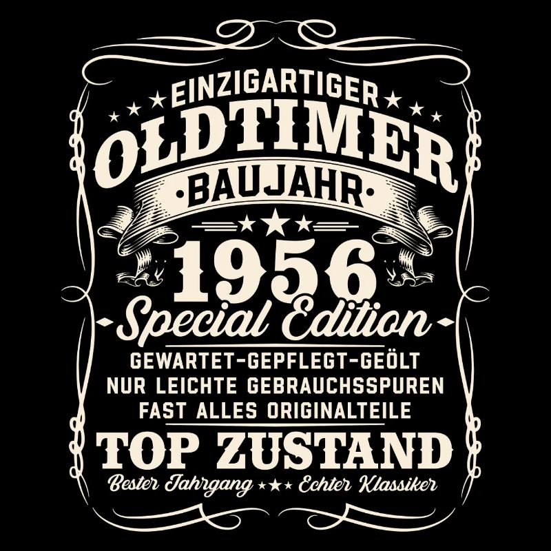 Oldtimer 1956 Baujahr 70. Geburtstag Geschenk