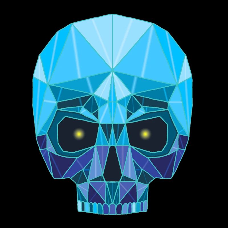 Tête de mort saphir