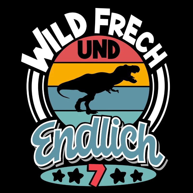 Dinosaurier 7. Geburtstag Kinder T-Rex