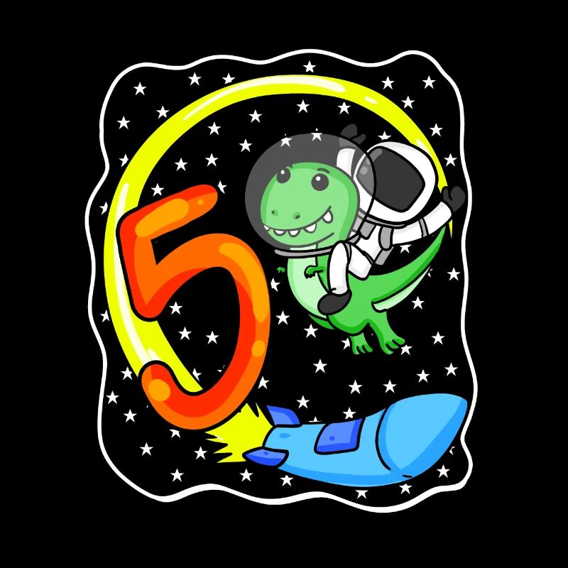 Jeune astronaute dinosaure de 5 ans