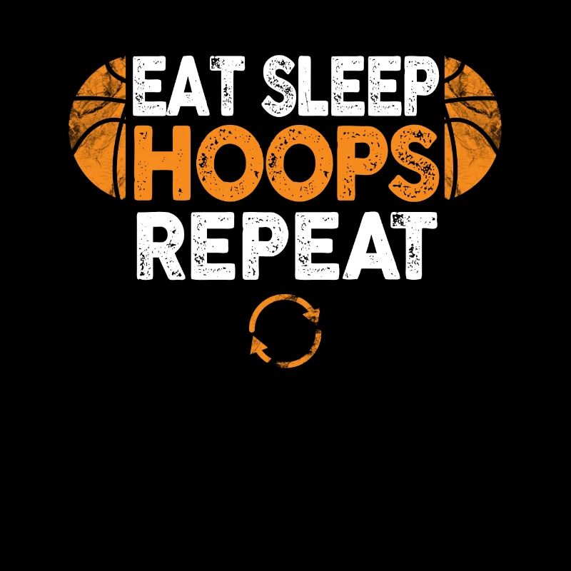 Eat Sleep Hoops Repeat Basketball