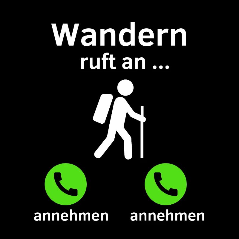 Wandern ruft an - annehmen oder annehmen?