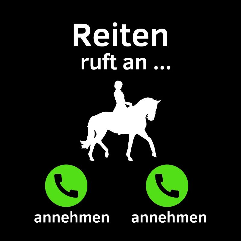 Reiten ruft an - annehmen oder annehmen?