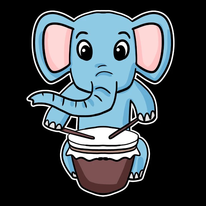 Elephant Drum Motif