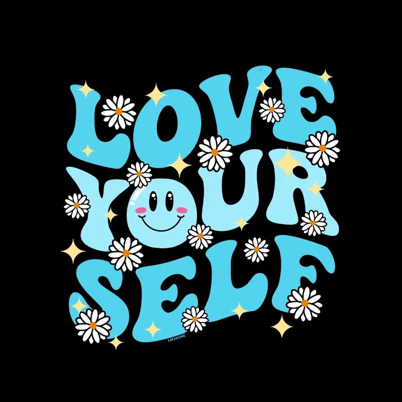 Groovy LOVE YOUR SELF Bleu