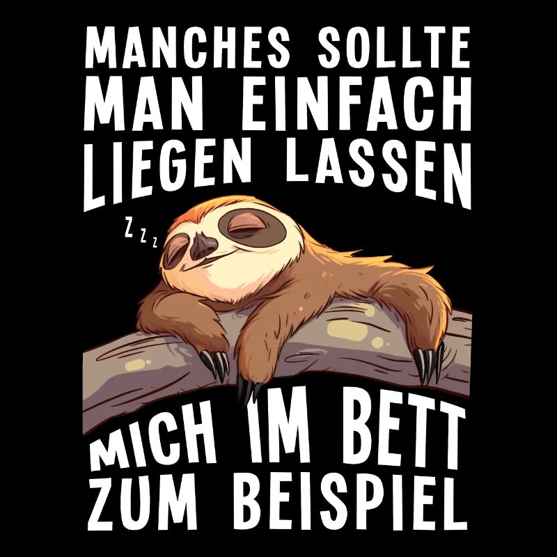 Faultier Morgenmuffel Langschläfer Schlafshirt