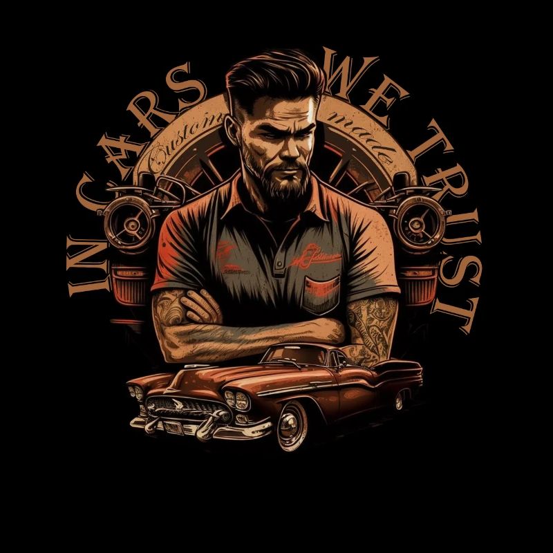 Oldtimer mit Schriftzug